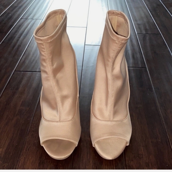 Gianni Bini Women Peep-Toed Booties - Picture 1 of 6